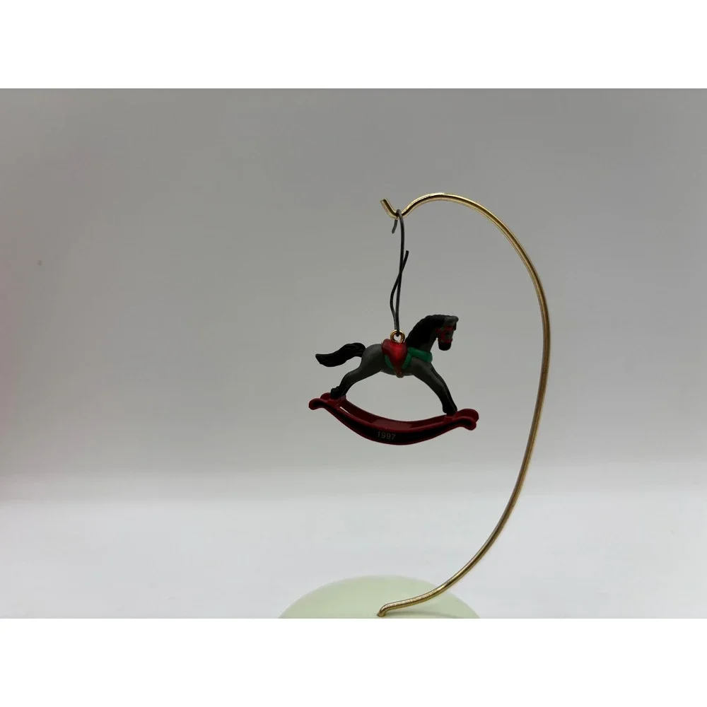Hallmark Keepsake Ornament 1997 Miniature Rocking Horse 10th in Series Vintage
